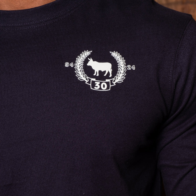 30 Year Crest Long Sleeve T-Shirt Midnight