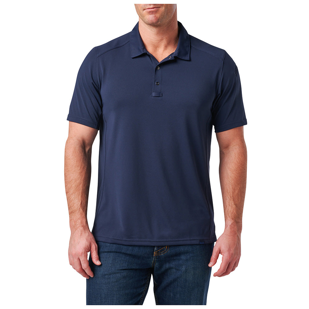 41298-721 Polo Shirt Short Sleeve Paramount Crest Pacific Navy by 5.11 Tactical