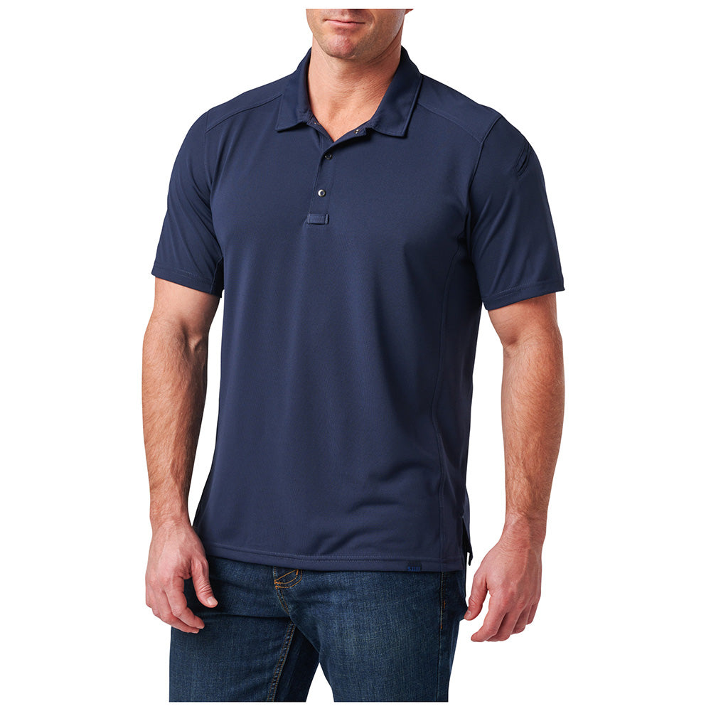 41298-721 Polo Shirt Short Sleeve Paramount Crest Pacific Navy by 5.11 Tactical