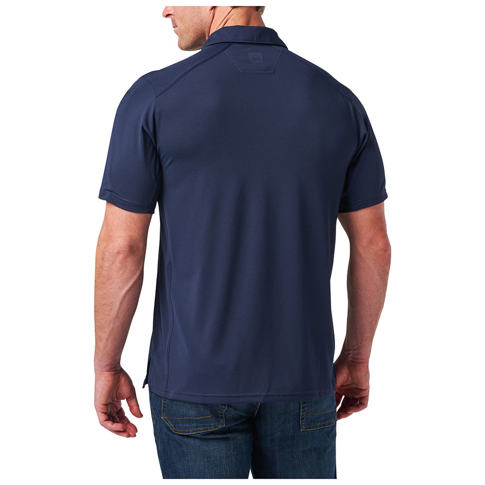 41298-721 Polo Shirt Short Sleeve Paramount Crest Pacific Navy by 5.11 Tactical