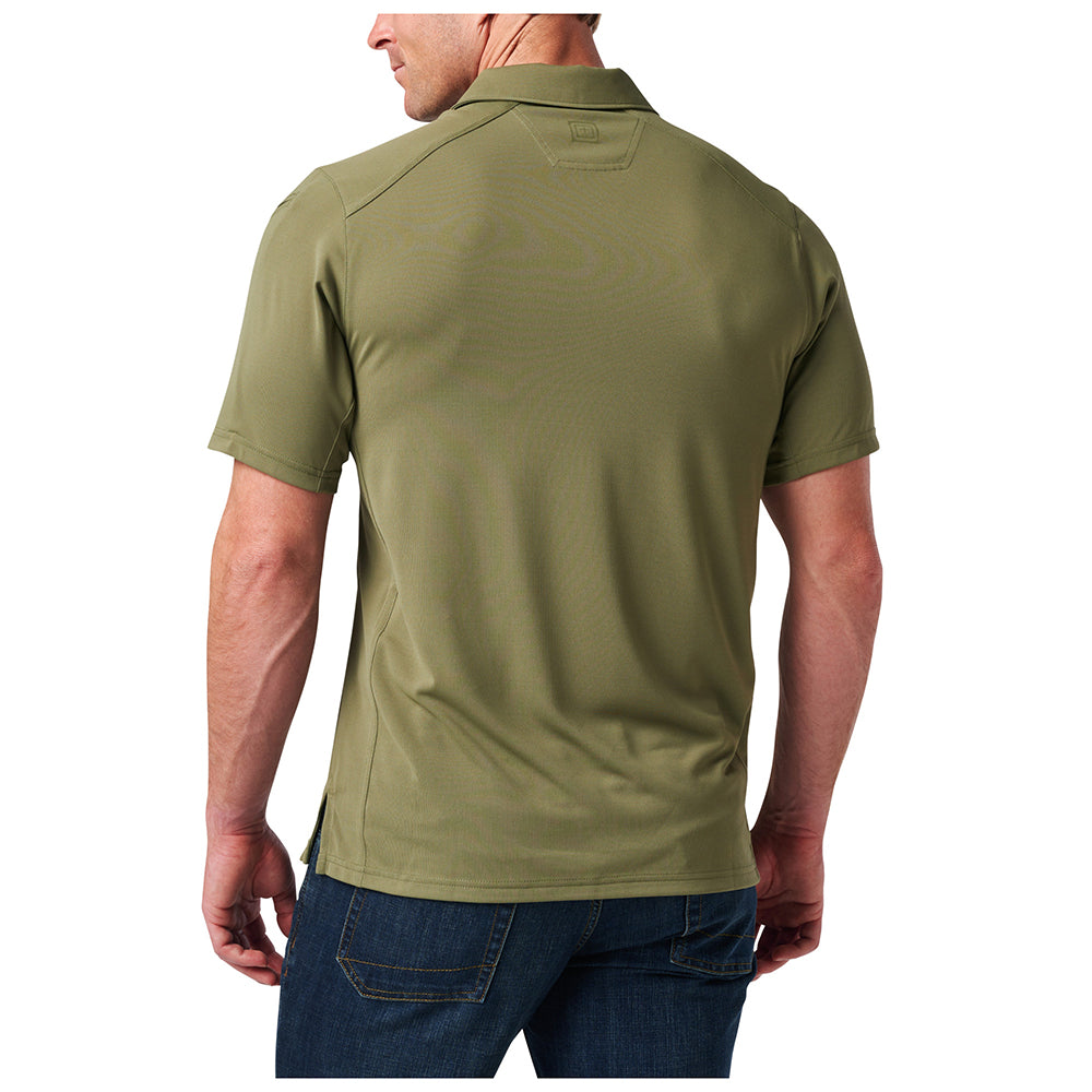 41298-837 Polo Shirt Short Sleeve Paramount Crest Tank Green Brand 5.11 Tactical