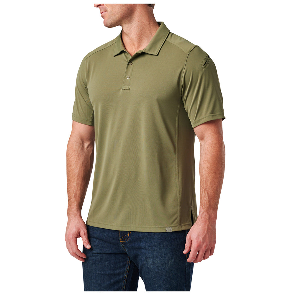 41298-837 Polo Shirt Short Sleeve Paramount Crest Tank Green Brand 5.11 Tactical