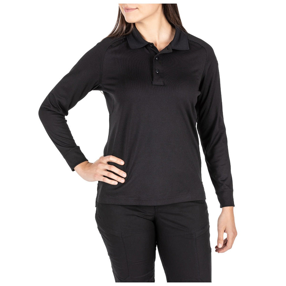 62408-019 Women's Black 5.11 Tactical Performance Polo Shirt - M/L