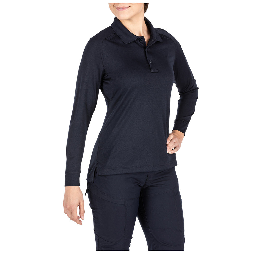 62408-724 WOMEN'S PERFORMANCE POLO SHIRT M/L NAVY 5.11 TACTICAL