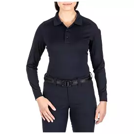 62408-724 WOMEN'S PERFORMANCE POLO SHIRT M/L NAVY 5.11 TACTICAL