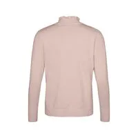 6258- Pink Frill Polo Neck Jumper - Sunday