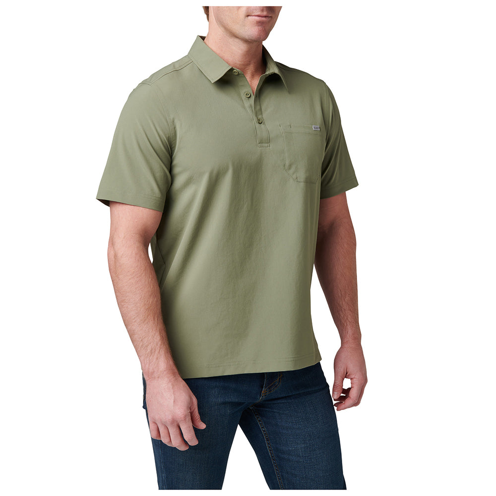 71220-837 Polo Shirt, Short Sleeve, Flex Tank Green, 5.11 Tactical