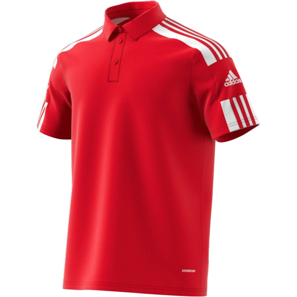 Adidas Squadra 21 Polo Shirt - Red/White.