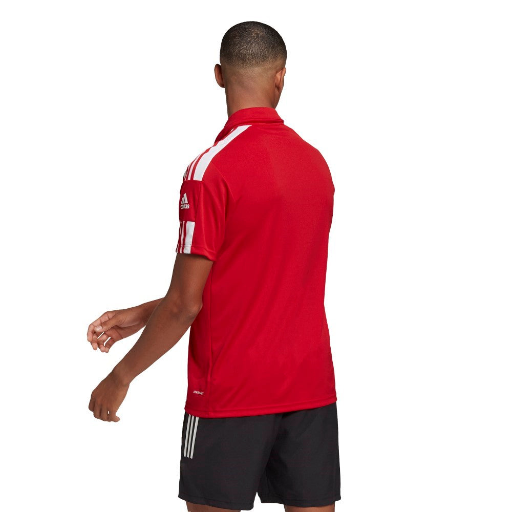 Adidas Squadra 21 Polo Shirt - Red/White.