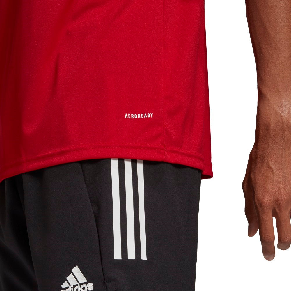 Adidas Squadra 21 Polo Shirt - Red/White.