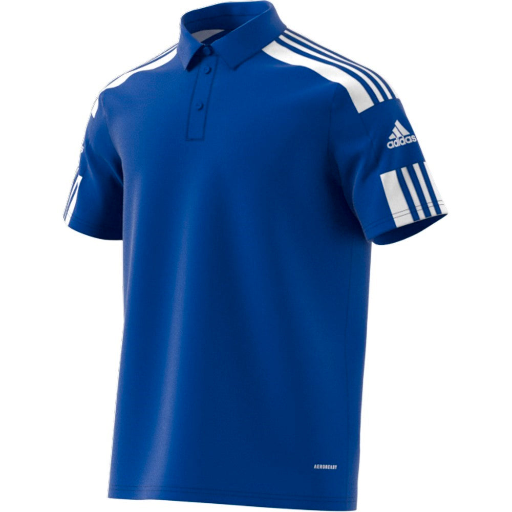 Adidas Squadra 21 Polo Shirt, Royal/White