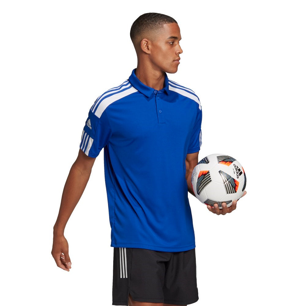 Adidas Squadra 21 Polo Shirt, Royal/White