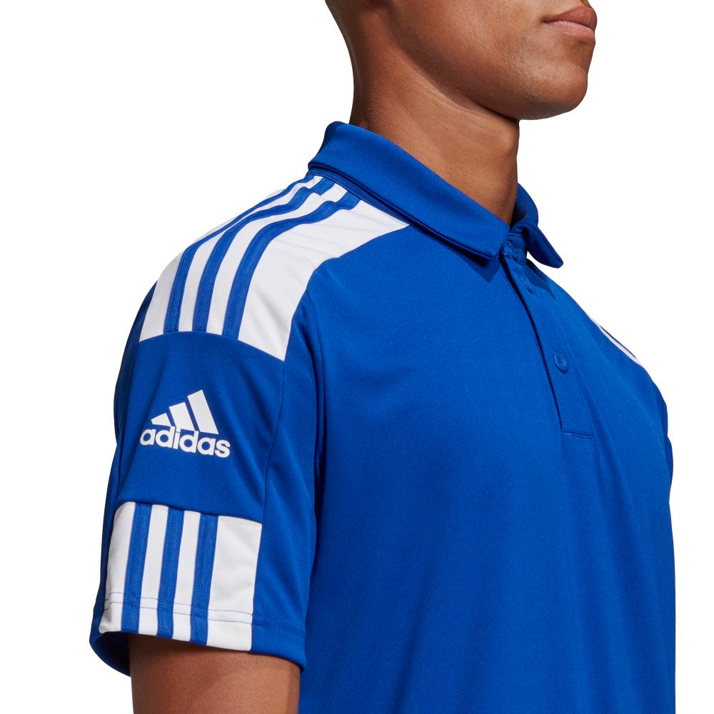 Adidas Squadra 21 Polo Shirt, Royal/White