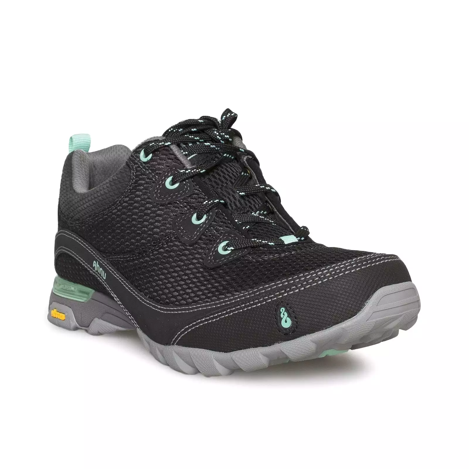 Ahnu Sugarpine Air Mesh Black Hiking Boots.