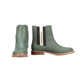 All-Weather Women's Garden Boot in Military Green and Black.