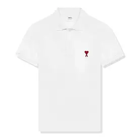 Ami Paris White Polo Shirt