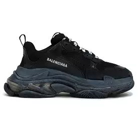 Balenciaga Triple S Shoe Triple Black with Clear Sole (Women's)