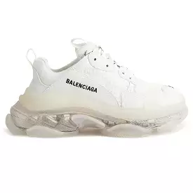 Balenciaga Triple S Sneaker, Polar White, Clear Sole