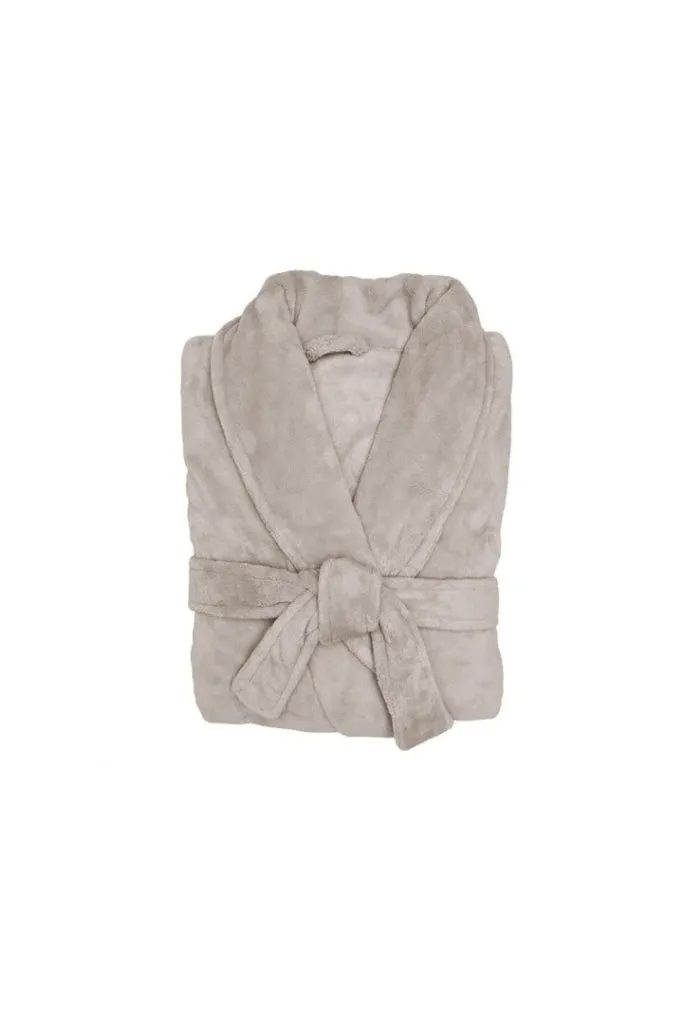 Bambury - Microplush Robe - Stone