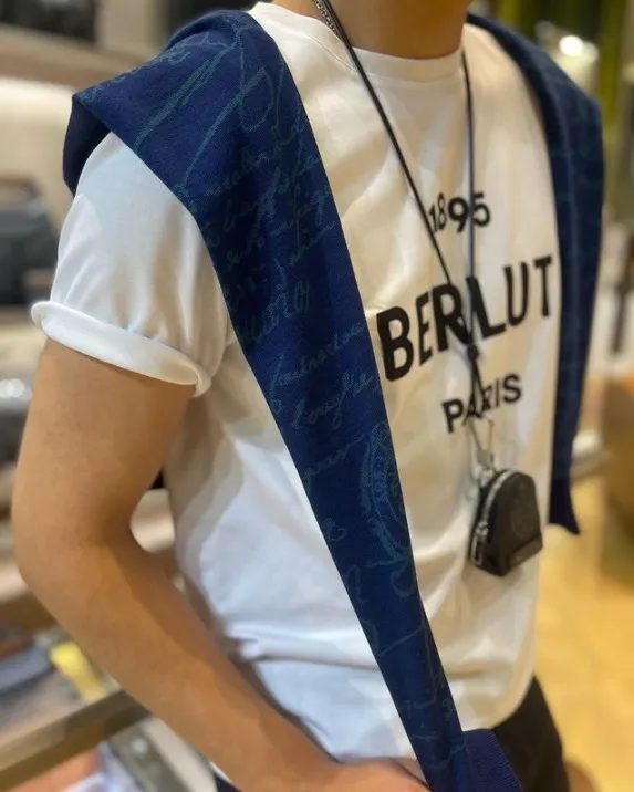 Berluti  |Embroidered Logo T-Shirt