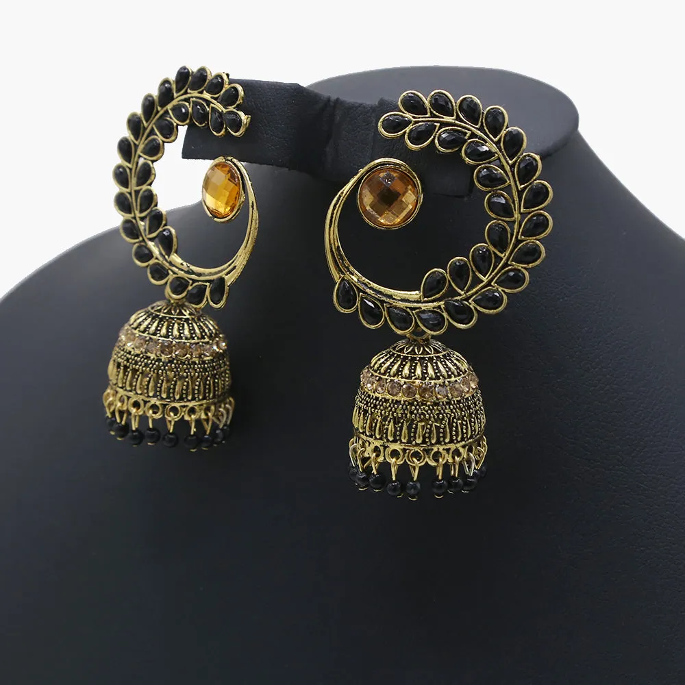 Black Ear Jhumki - Shop Online for Stylish Earrings