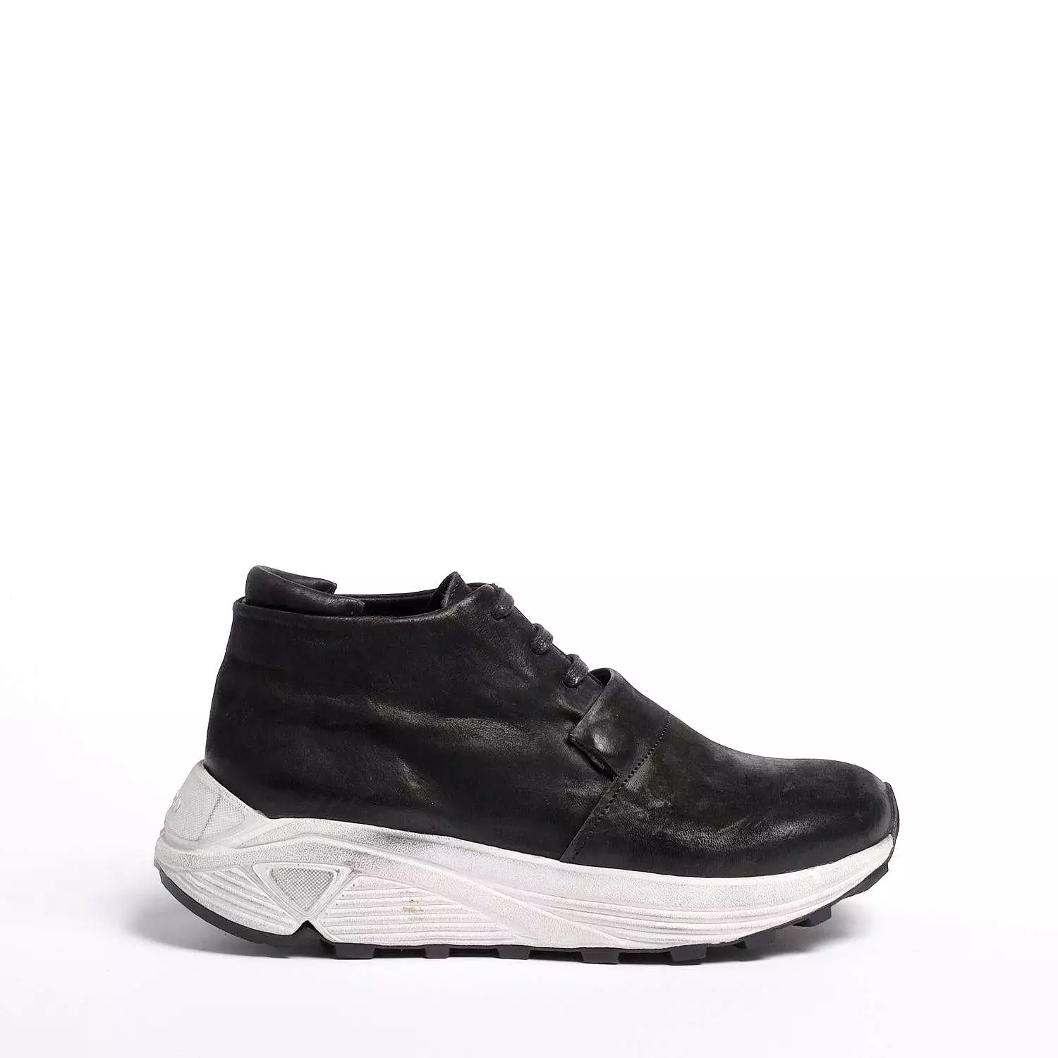 Black Oiled Nabuk Sneaker - Mandy