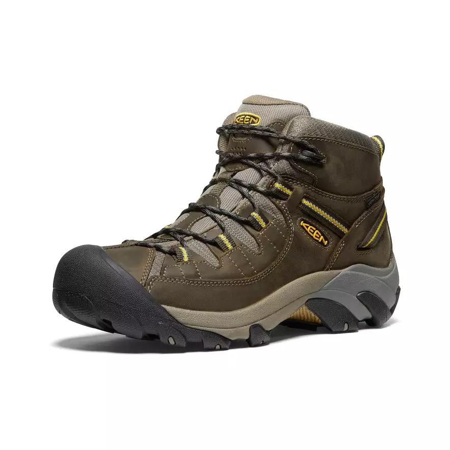 Black Olive/Yellow Men's Targhee II Mid Waterproof Hiking Boots