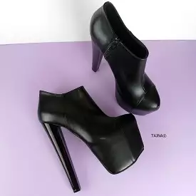 Black Platform Ankle Boots