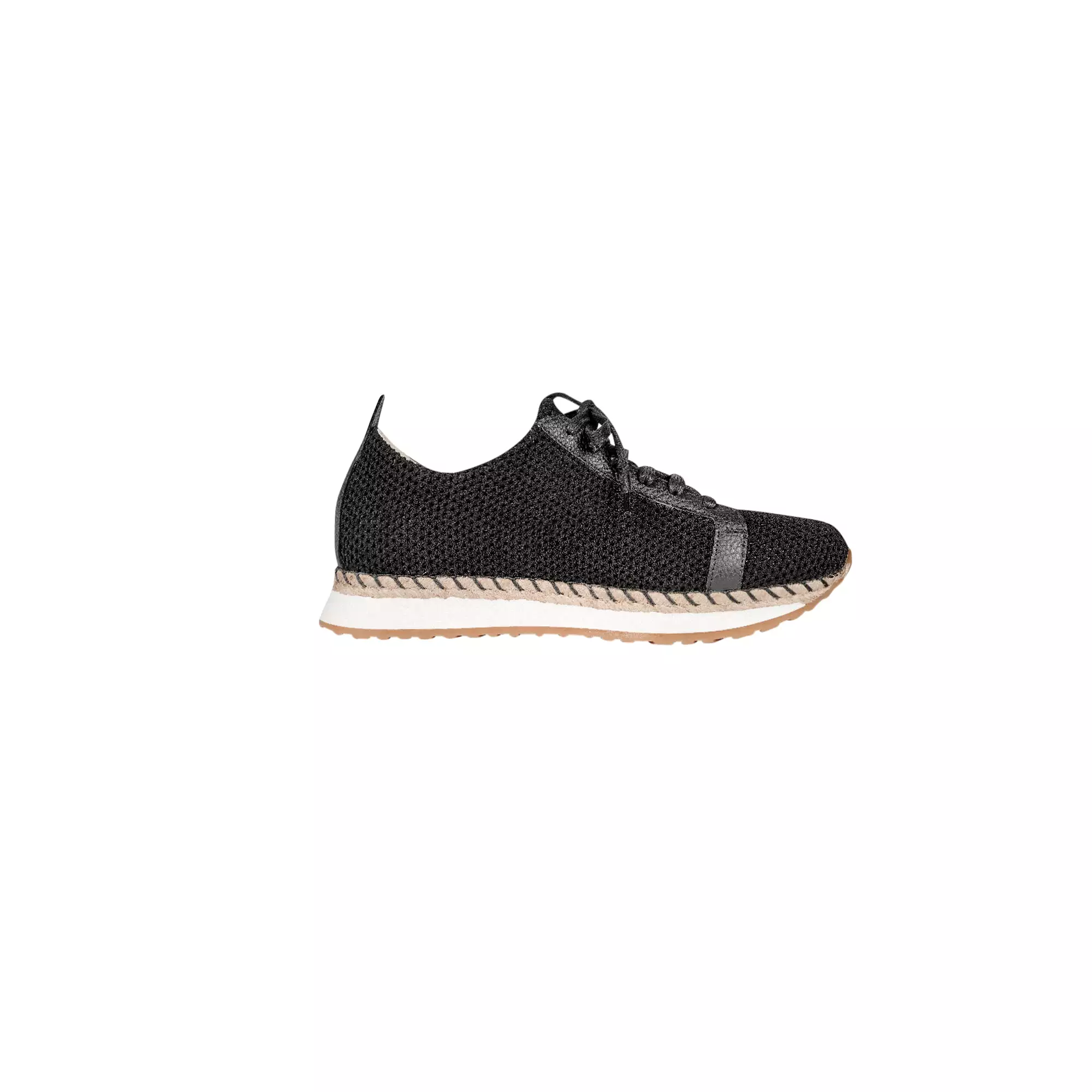 Black Stretch Mesh Sneakers