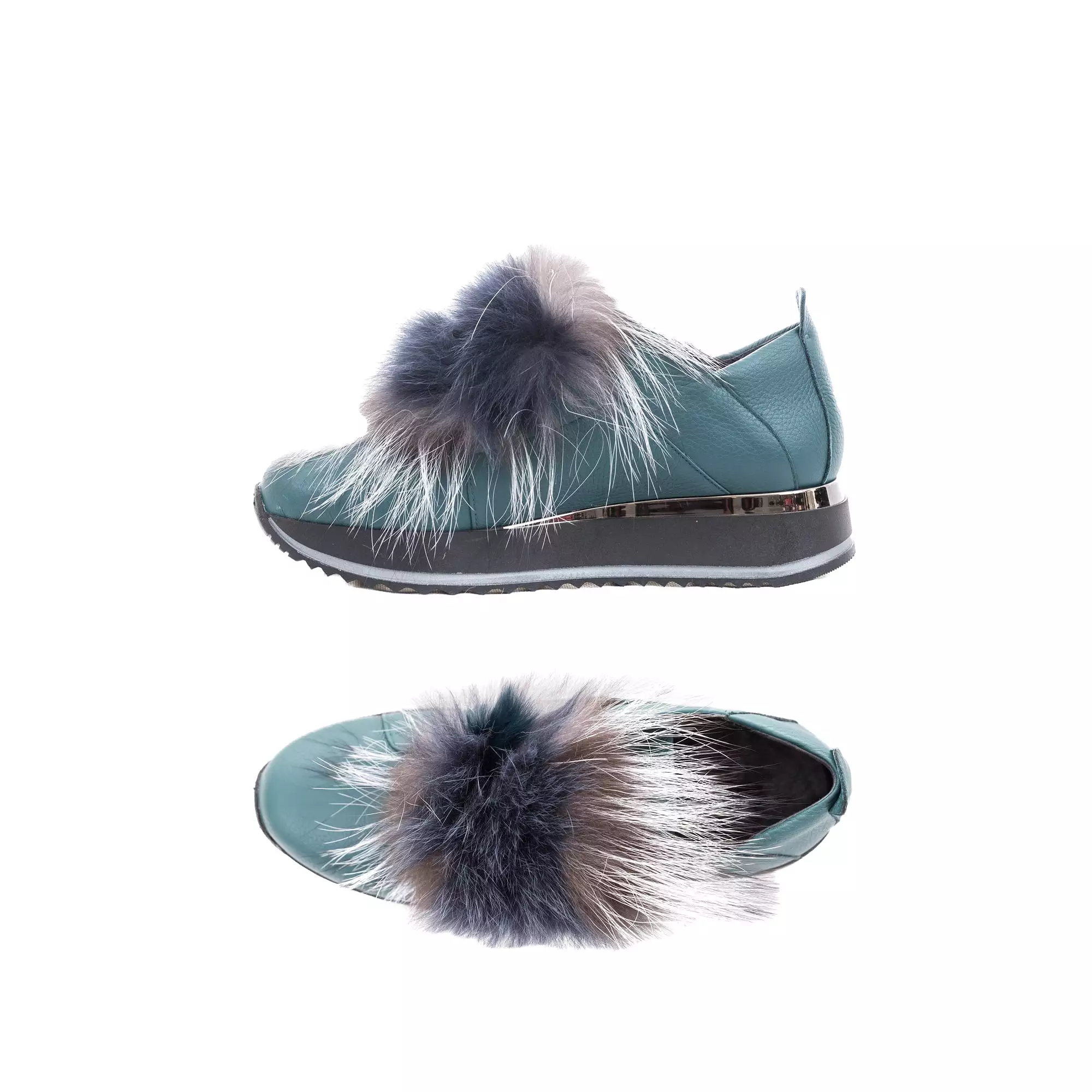 Blue Cervo Fur Sneaker