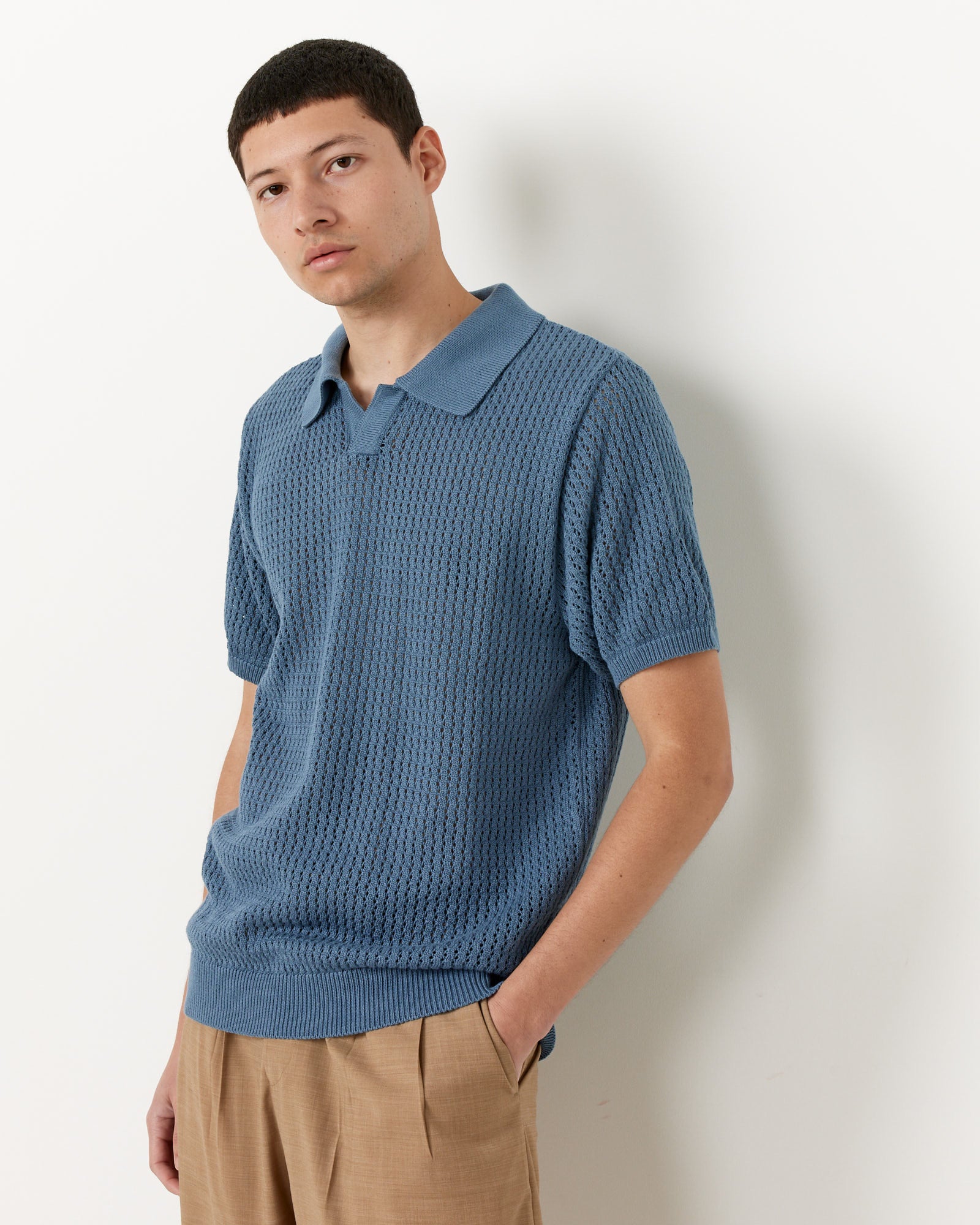 Blue Yuma Polo Shirt - Top Choice for Stylish Men