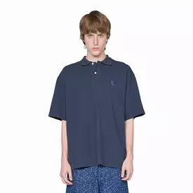 Bold Fox Head Patch Polo Deep Navy