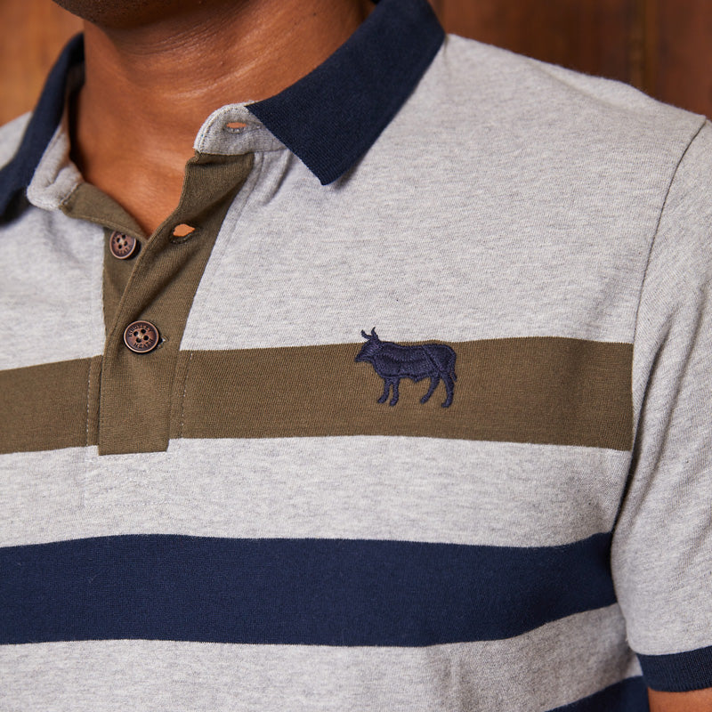 Bold Striped SJ Polo Vervet - Shop Now