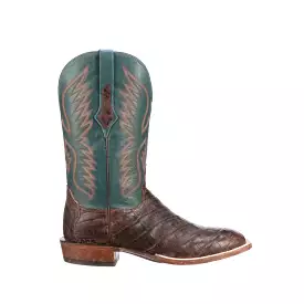 Bryan Exotic Distressed Barrel Brown Teal