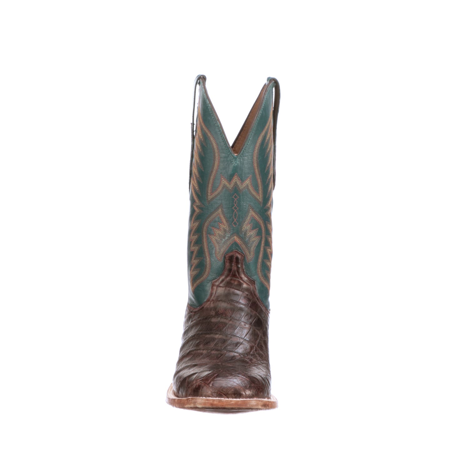 Bryan Exotic Distressed Barrel Brown Teal