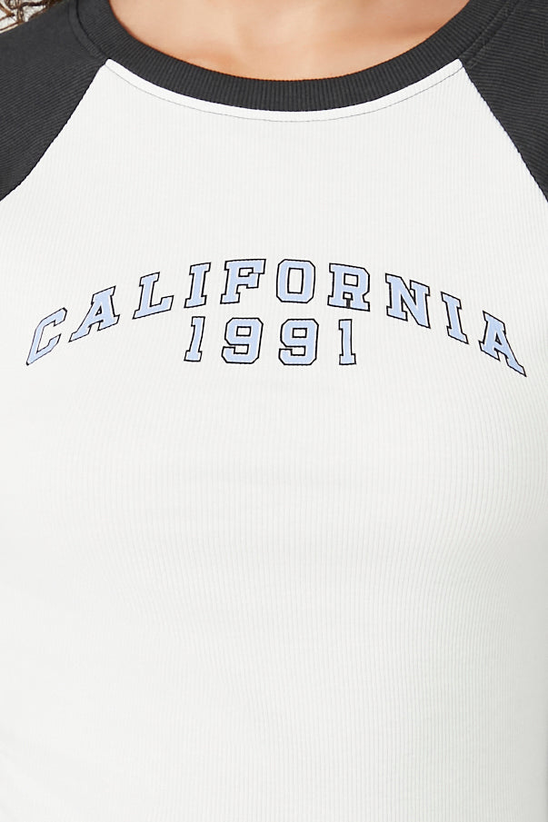 California 1991 Raglan T-Shirt - Best Price Guaranteed!