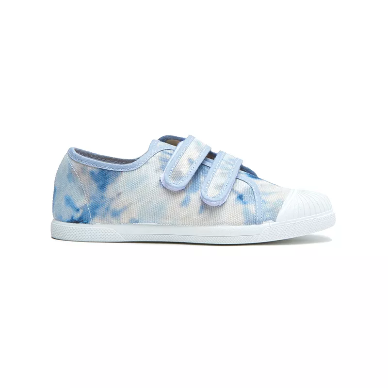 Canvas Tie Dye Blue Double Sneaker