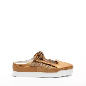 Carolyn Lace Sabot sneaker - naturale calf sand.