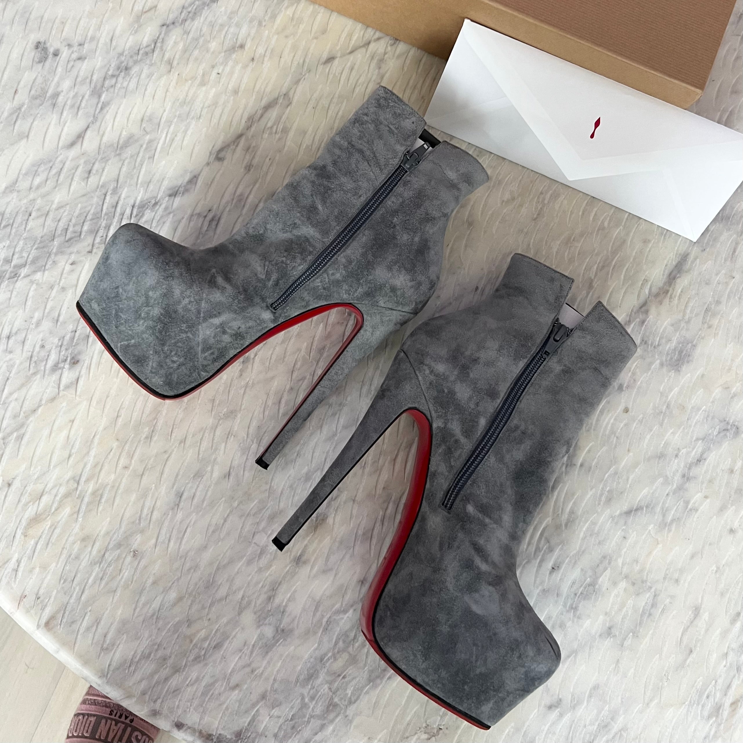 Christian Louboutin Daf Booty 160 Boots - Christian Louboutin Daf Booty 160, Authentic Luxury Designer Boots, Shop Now