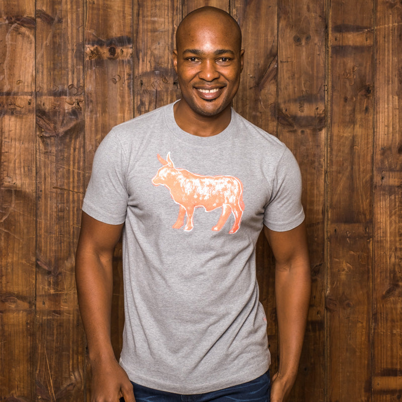 Colorful African Print Nguni Crew T-Shirt - Vervet