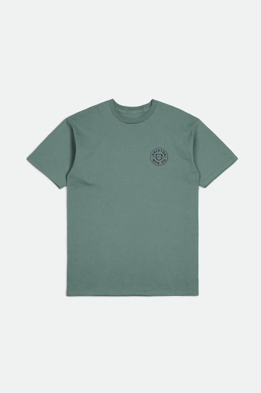 Crest II Short Sleeve Standard Tee - Chinois Green, Washed Navy, Sepia