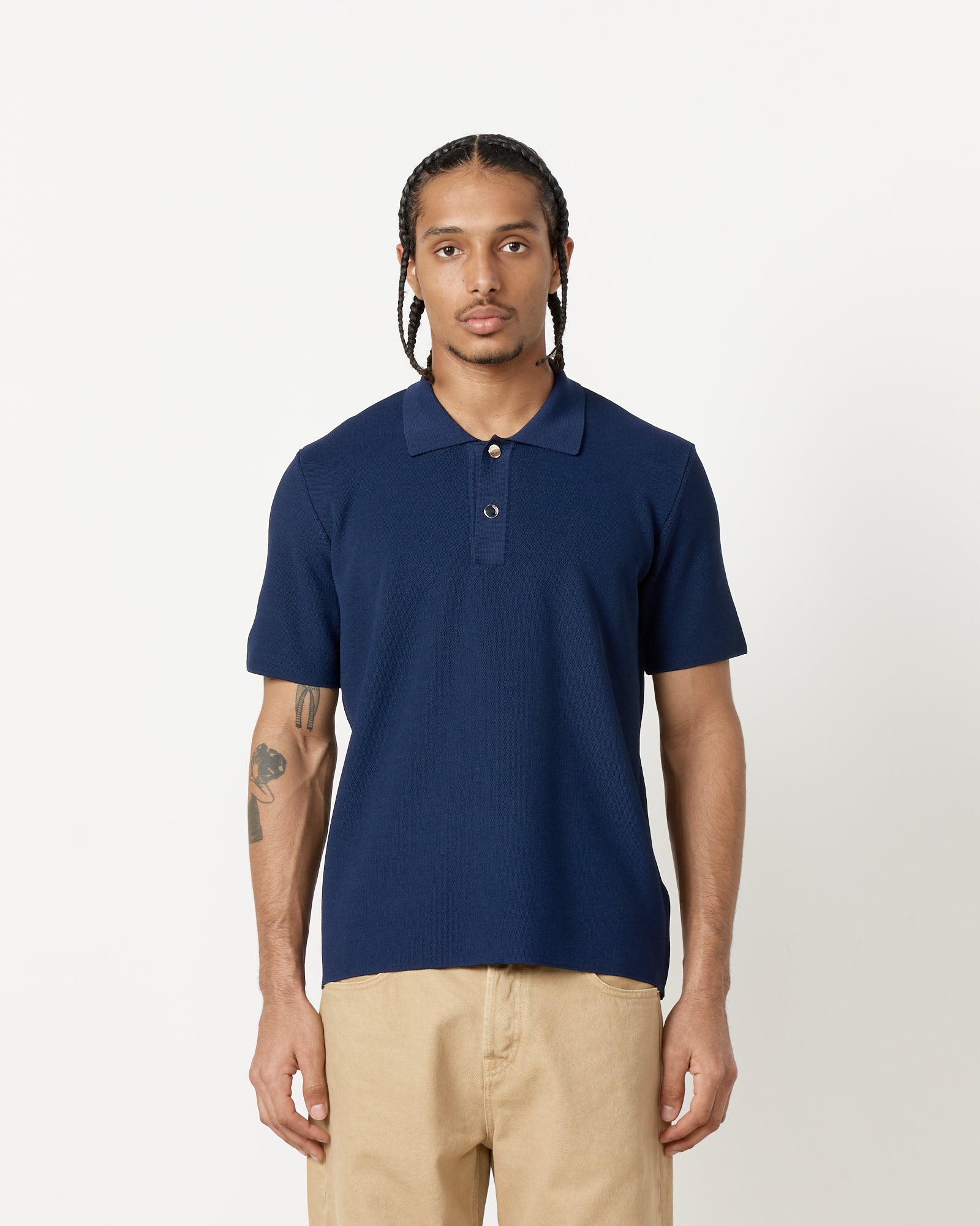 Dark Navy Le Maille Polo