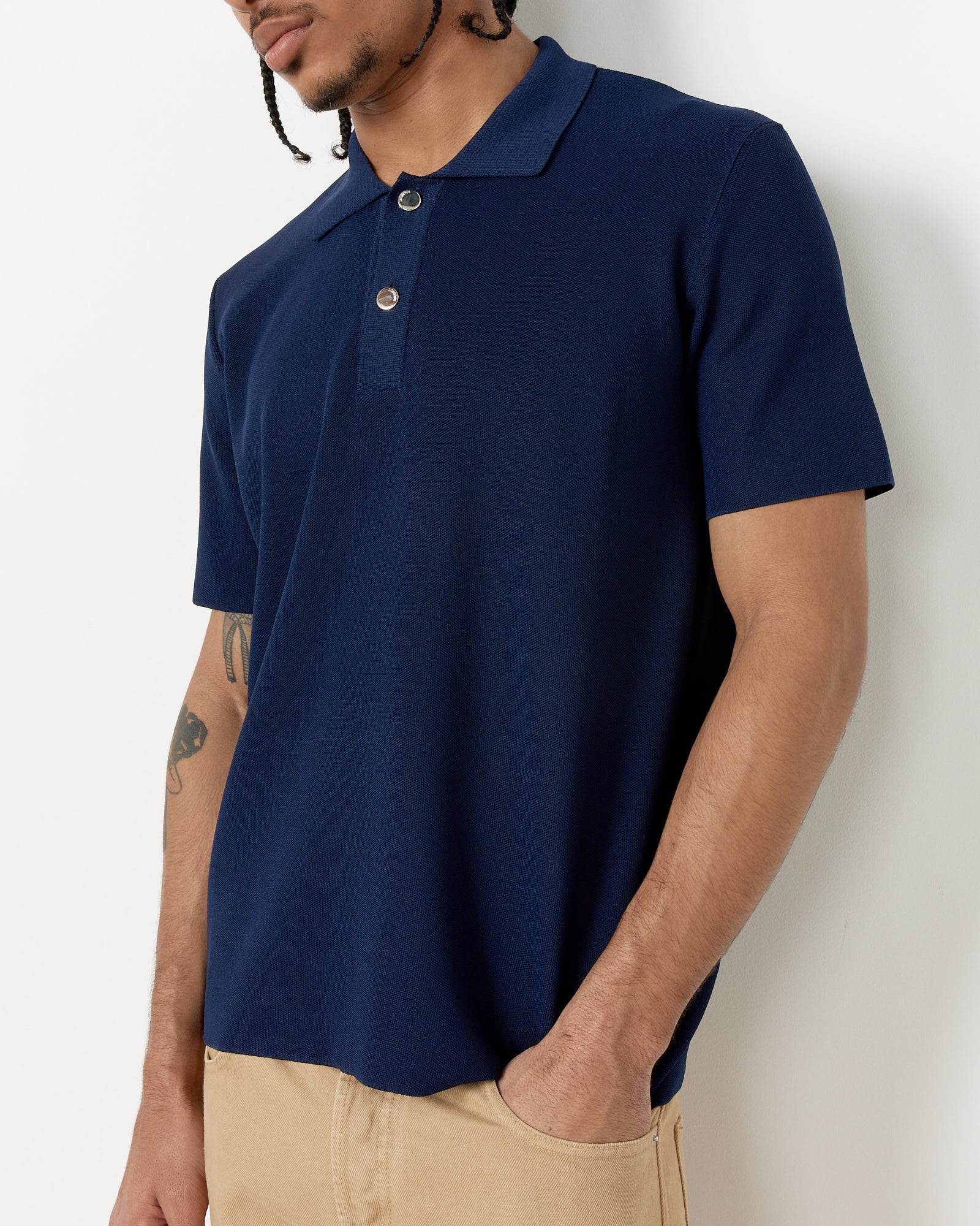 Dark Navy Le Maille Polo