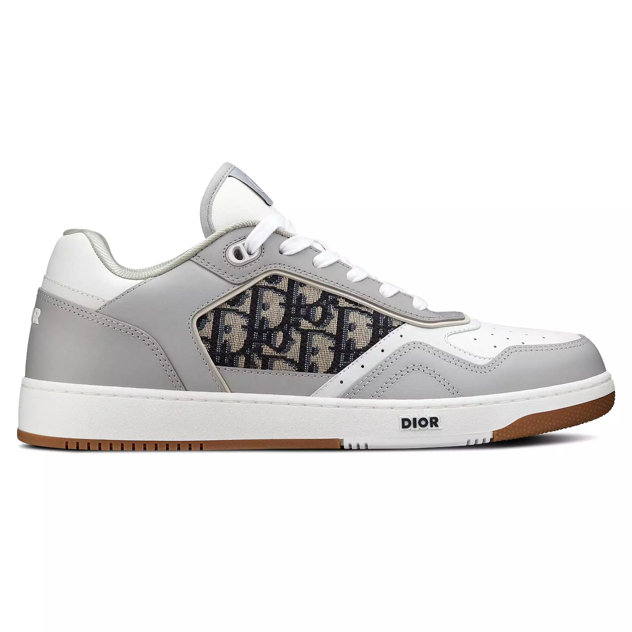 Dior Grey Beige Low Top Sneaker B27 Oblique