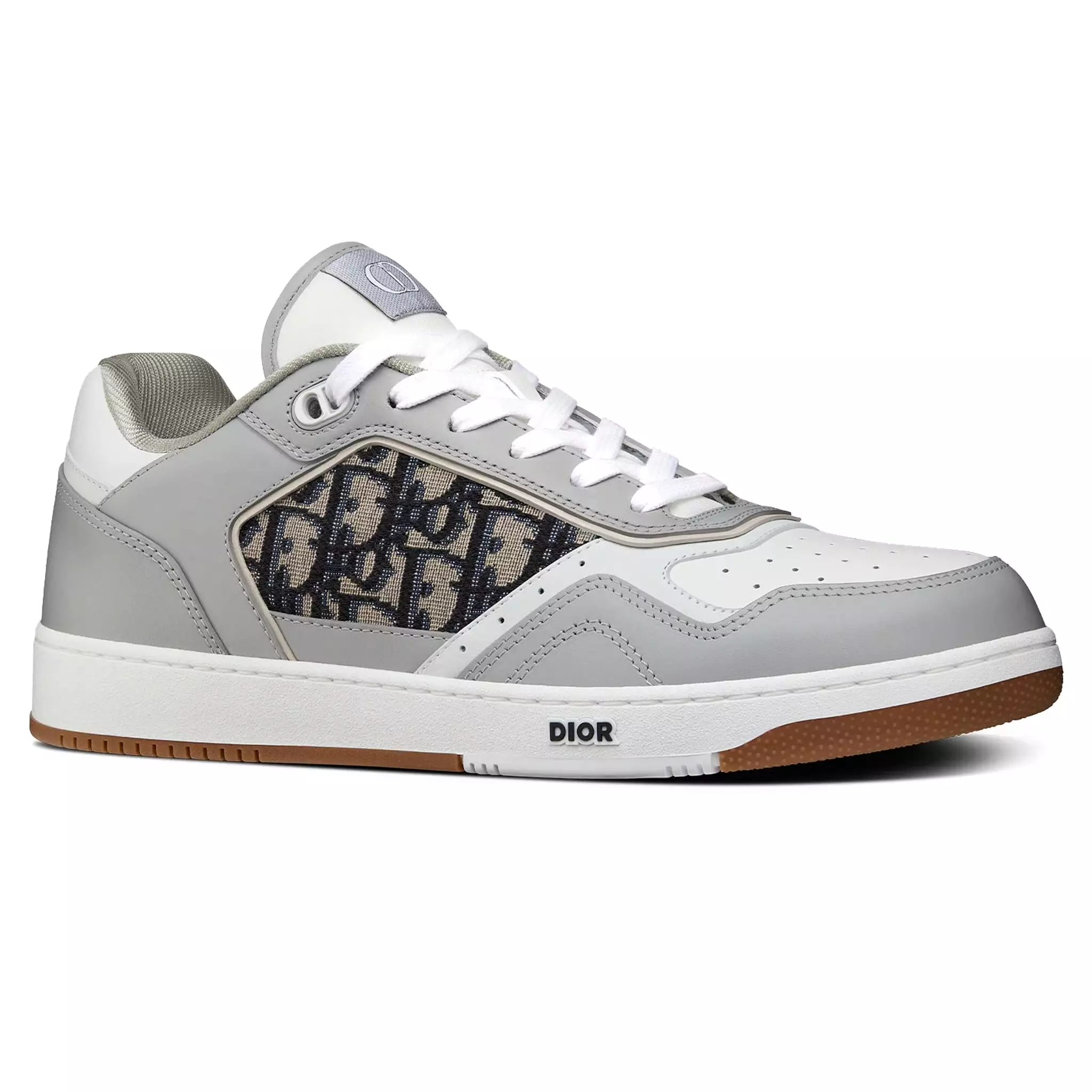 Dior Grey Beige Low Top Sneaker B27 Oblique