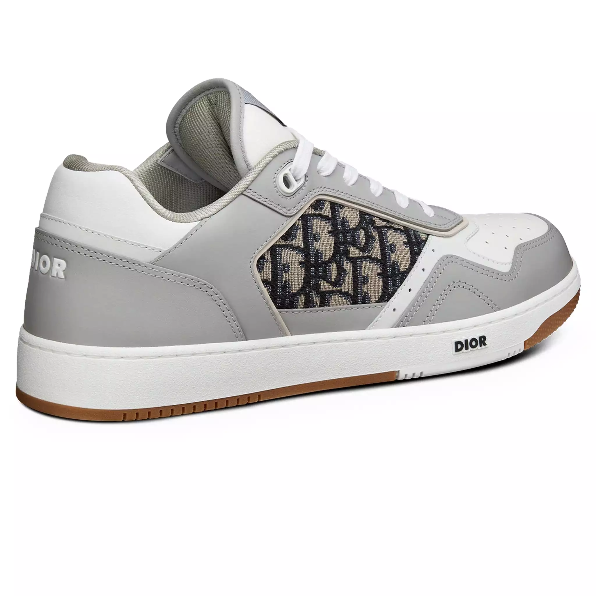 Dior Grey Beige Low Top Sneaker B27 Oblique