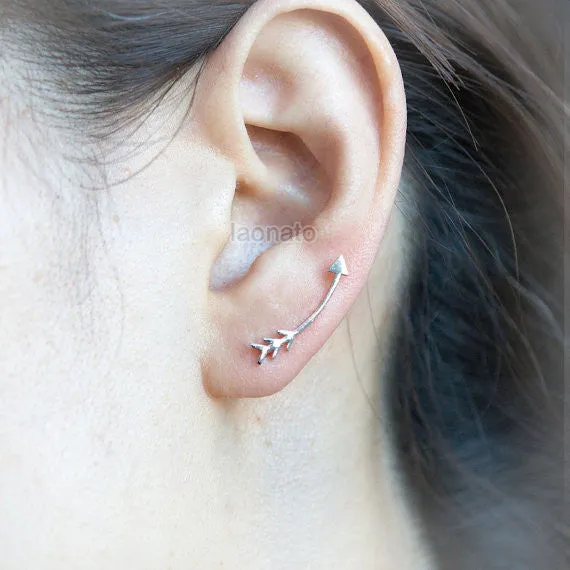 Ear Climber Earring, Arrow Cuff