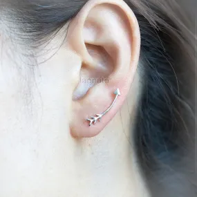 Ear Climber Earring, Arrow Cuff