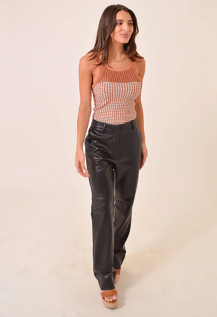 Faux Leather Pants - Mercer