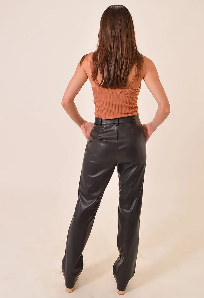 Faux Leather Pants - Mercer